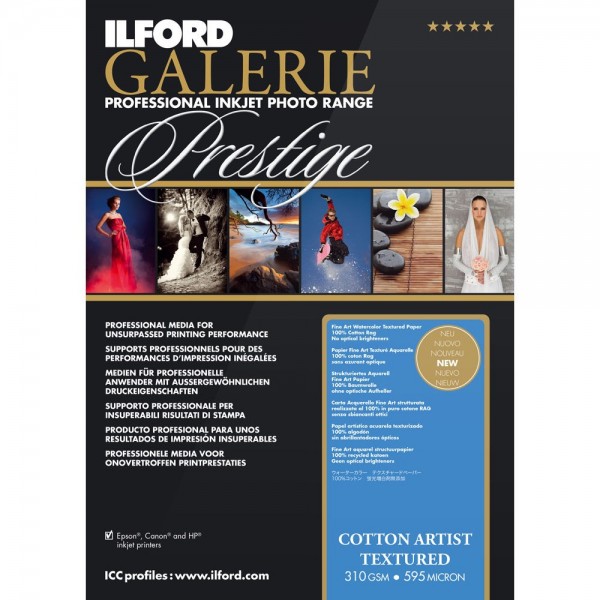 ILFORD GALERIE FineArt Smooth 200gsm A3 - 297mm x 420mm (25 sheets/Blatt)