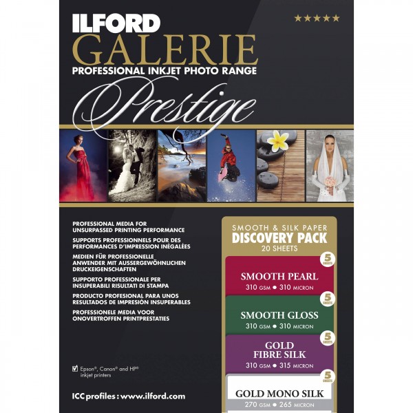 ILFORD GALERIE FineArt Smooth Pearl 270gsm A2 - 420mm x 594mm (25 sheets/Blatt)
